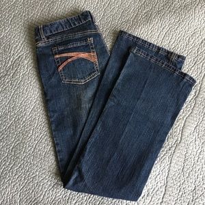 Ladies Like New Blue Denim Bootleg Pants Size 9